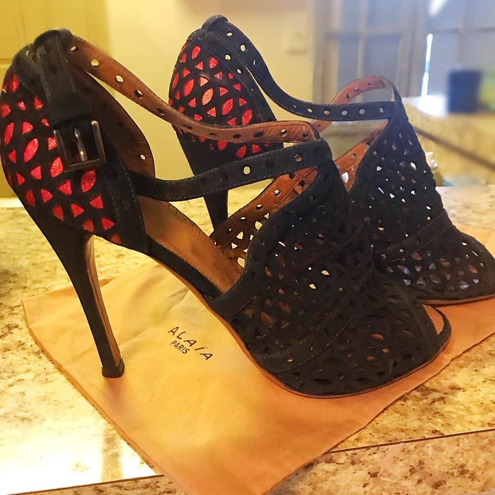 *SOLD*  Alaia Calzature Did Nina Black high sandal